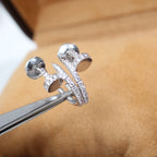 Lumi Juste Ohrringe, 12,75 mm, Silber, Diamant