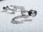 Lumi Juste Ohrringe, 12,75 mm, Silber, Diamant