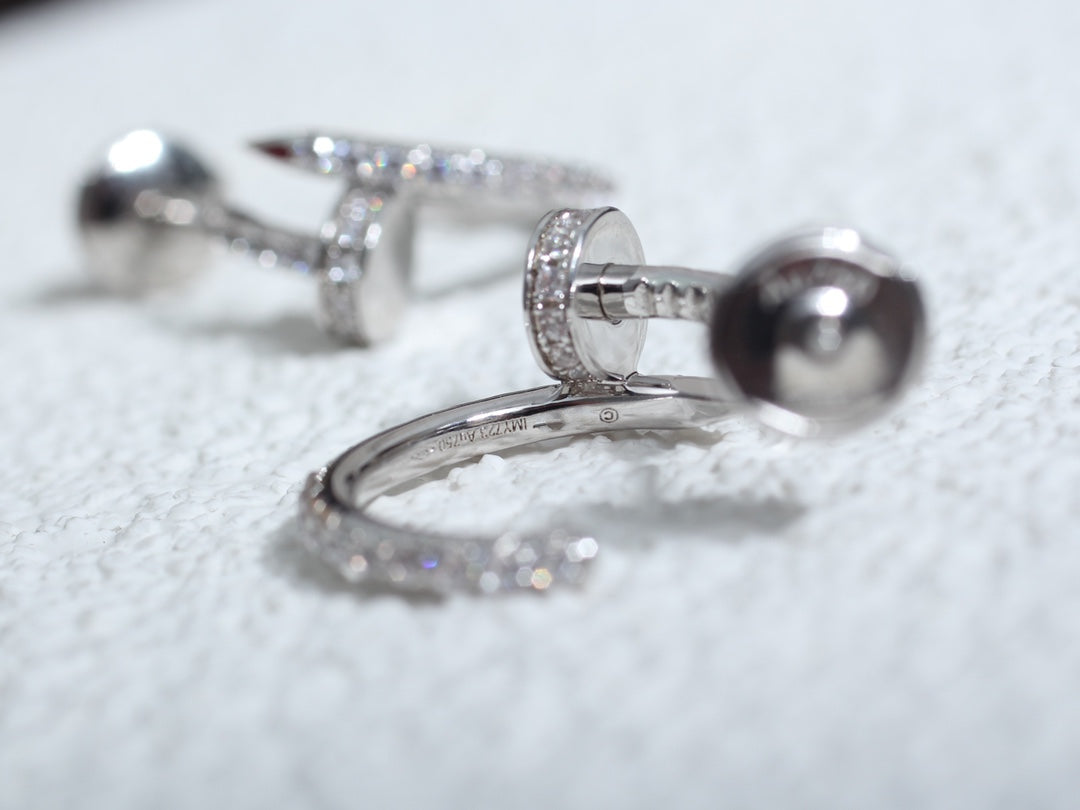Lumi Juste Ohrringe, 12,75 mm, Silber, Diamant