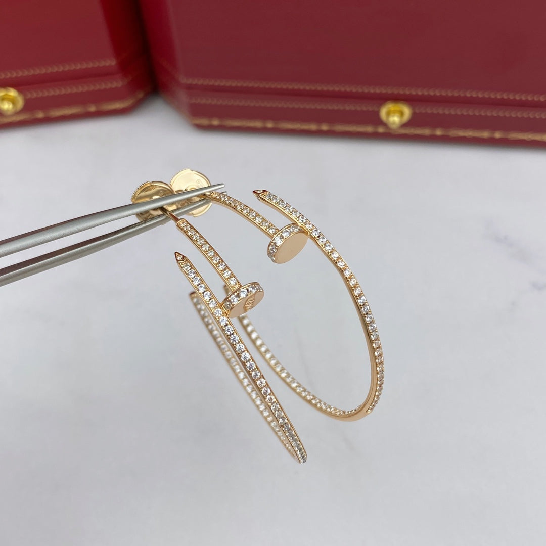 ¡®Lumi¡¯JUSTE EARRINGS FULL DIAMONDS 1.8MM
