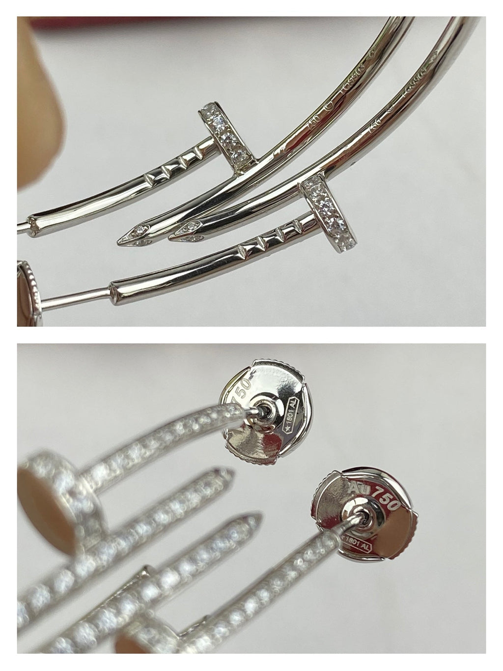 Lumi Juste Ohrringe, Volldiamanten, 1,8 mm