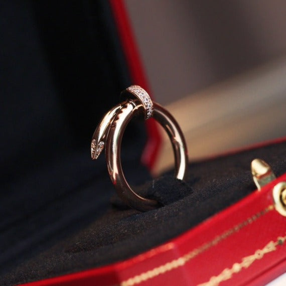 Lumi Juste Ring, 2,65 mm, Roségold, Diamant