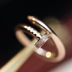 Lumi Juste Ring, 2,65 mm, Roségold, Diamant