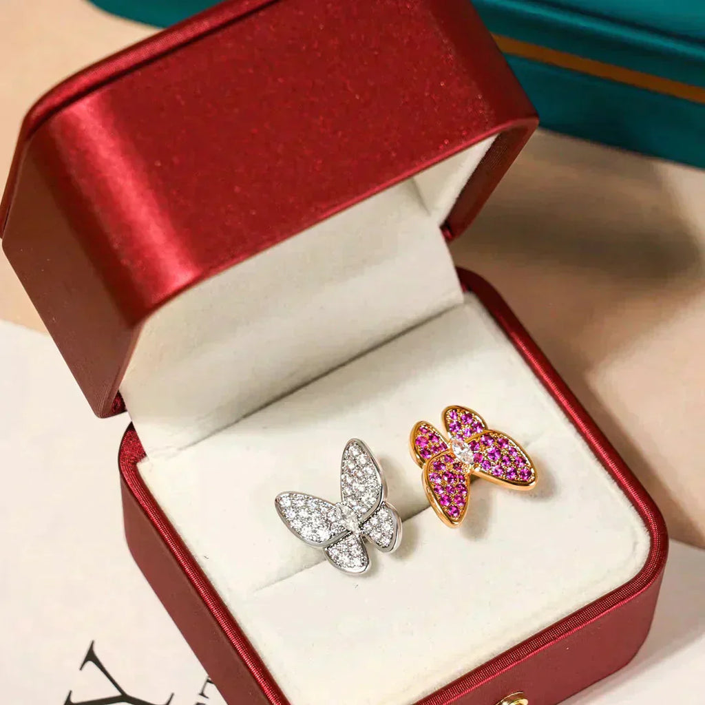 Lumi® Doppel-Schmetterlings-Diamantring