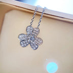 Lumi® Kleeblatt-Diamantkette Silber