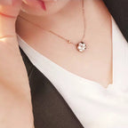 Lumi® Sonnenmopp-Gold-Halskette mit 1 Diamanten