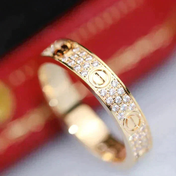 Lumi® LOVE RING 3,6 MM DIAMANT PAVED