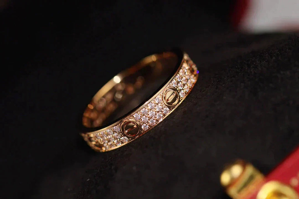 Lumi® LOVE RING 3,6 MM DIAMANT PAVED