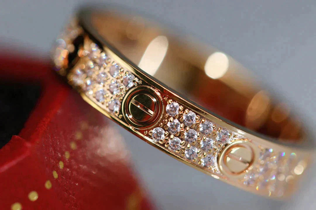 Lumi® LOVE RING 3,6 MM DIAMANT PAVED