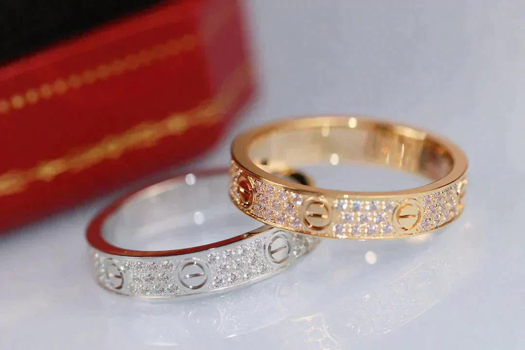 Lumi® LOVE RING 3,6 MM DIAMANT PAVED