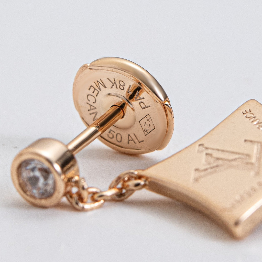 Lumi® Stern-Diamanten-Ohrringe Gold