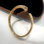 LumiPanthere Gold Diamond offenes Armband