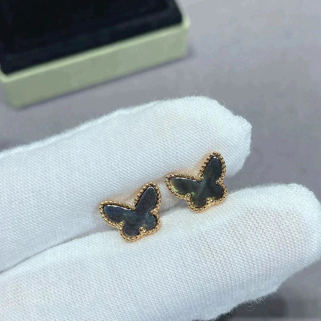 Lumi® Schmetterlings-Ohrringe in dunklem Perlmutt-Design