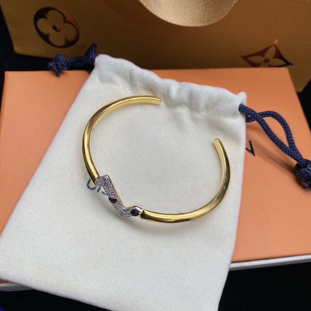¡®Lumi¡¯VOLTE UPSITE DOWN DIAMOND GOLD OFFENES ARMBAND