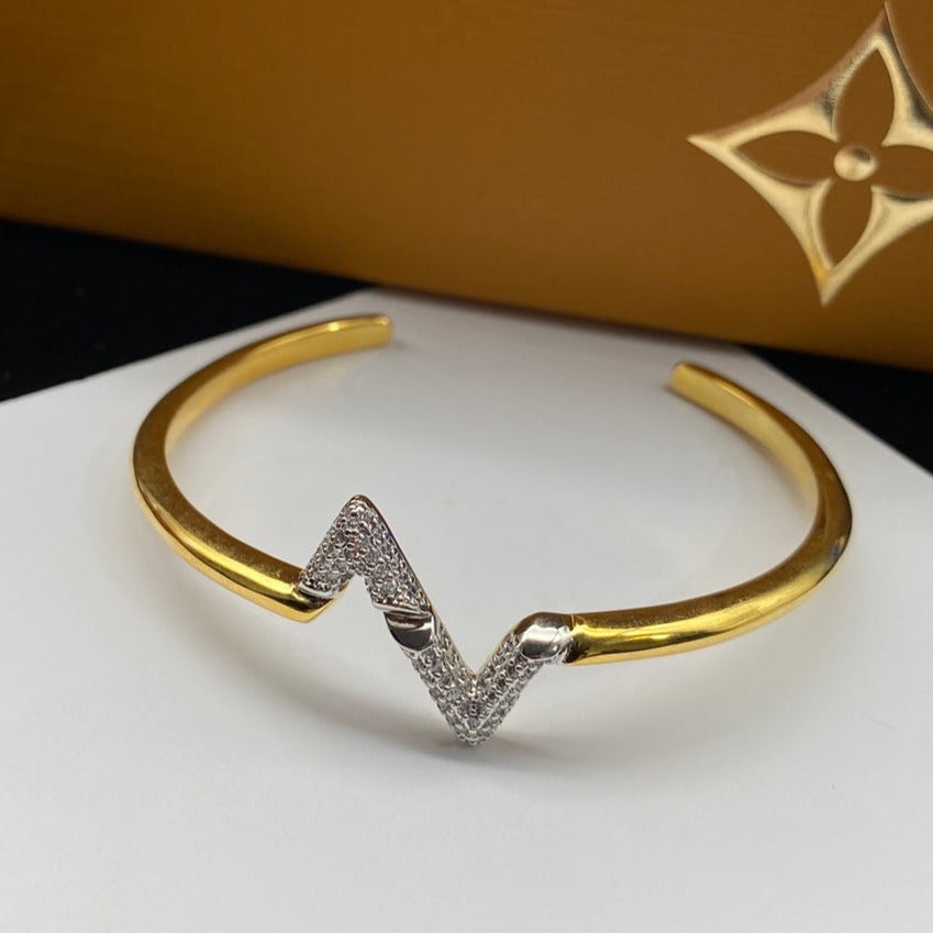 ¡®Lumi¡¯VOLTE UPSITE DOWN DIAMOND GOLD OFFENES ARMBAND