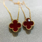 Lumi® CLOVER 15MM CARNELIAN EINZELBLÜTEN-KETTE