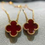 Lumi® CLOVER 15MM CARNELIAN EINZELBLÜTEN-KETTE