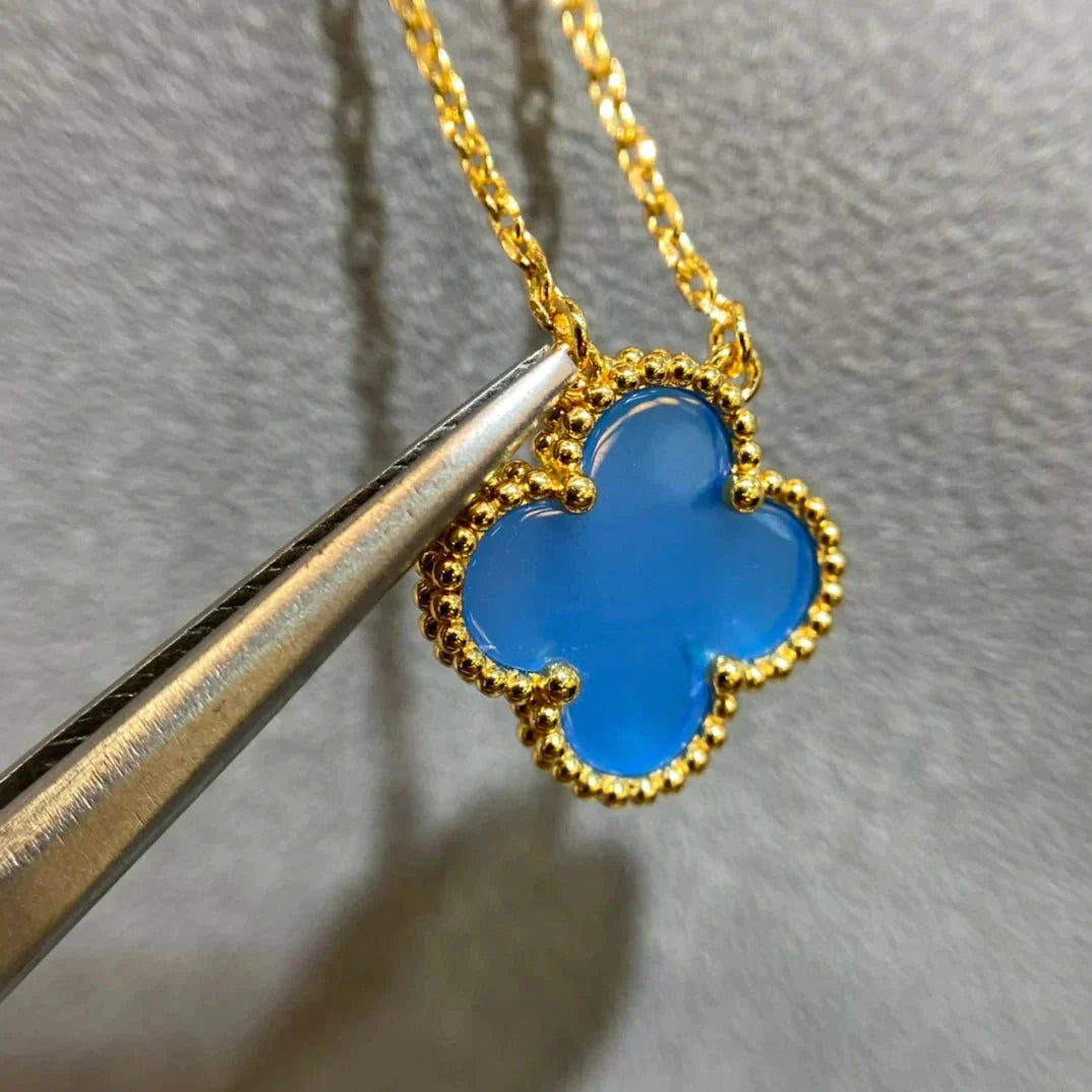 Lumi® CLOVER 15MM BLAUE ACHAT-KETTE