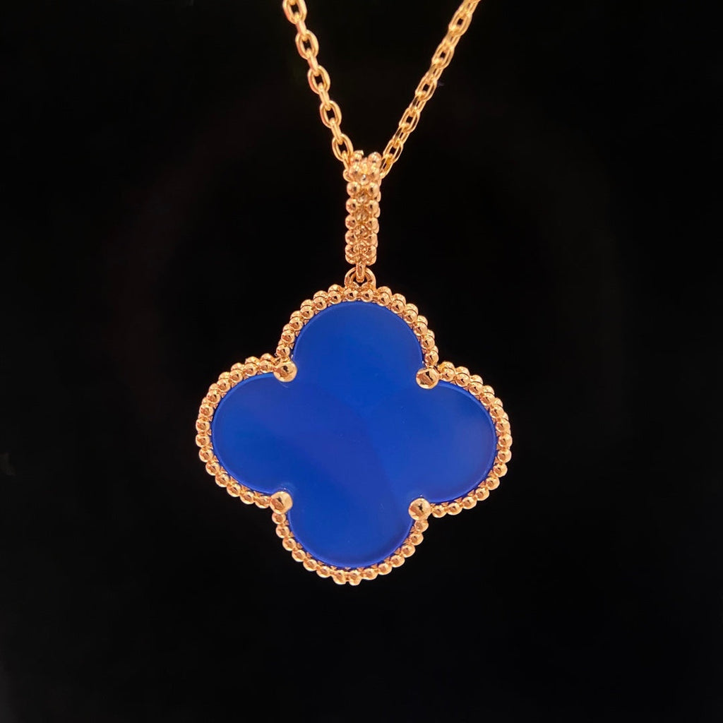 Lumi® CLOVER 25MM HALSKETTE TÜRKIS ROSÉGOLD