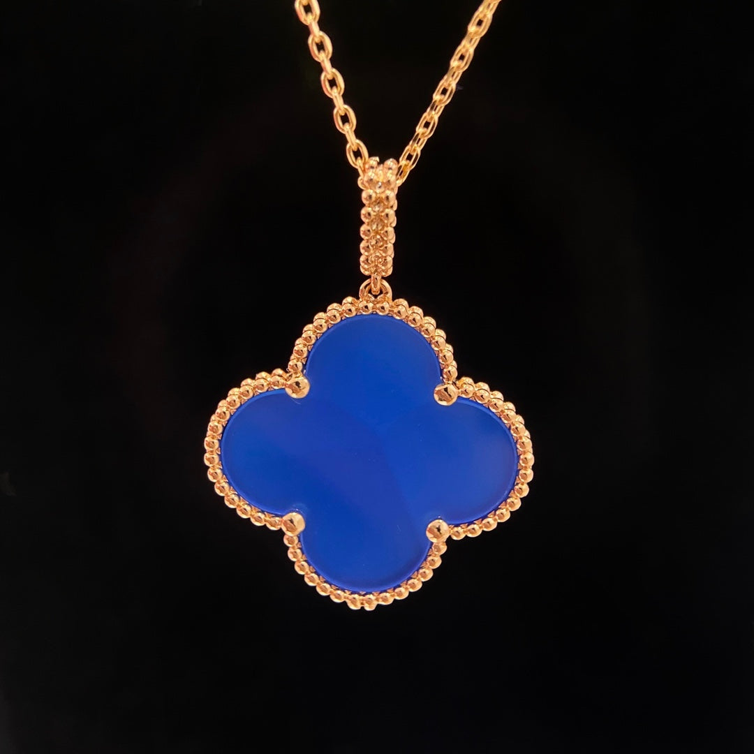 Lumi® CLOVER 25MM HALSKETTE TÜRKIS ROSÉGOLD