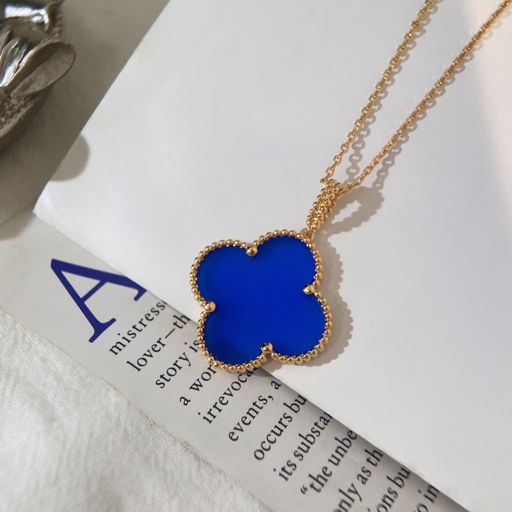 Lumi® CLOVER 25MM HALSKETTE TÜRKIS ROSÉGOLD