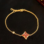Lumi® COLOR STAR CARNELIAN PINK GOLD DIAMOND ARMBAND