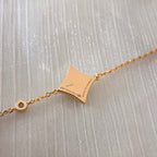 Lumi® COLOR STAR CARNELIAN PINK GOLD DIAMOND ARMBAND