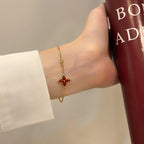 Lumi® COLOR STAR CARNELIAN PINK GOLD DIAMOND ARMBAND