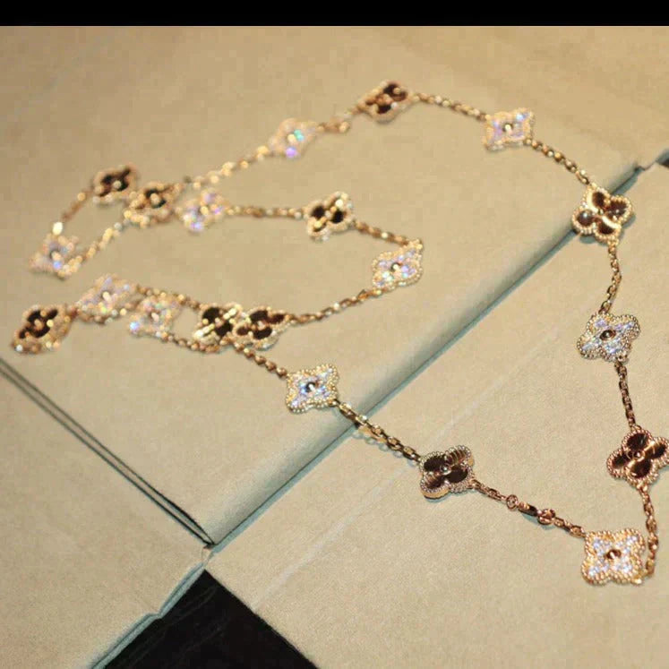 Lumi® CLOVER 20 MOTIFS LASER DIAMOND NECKLACE