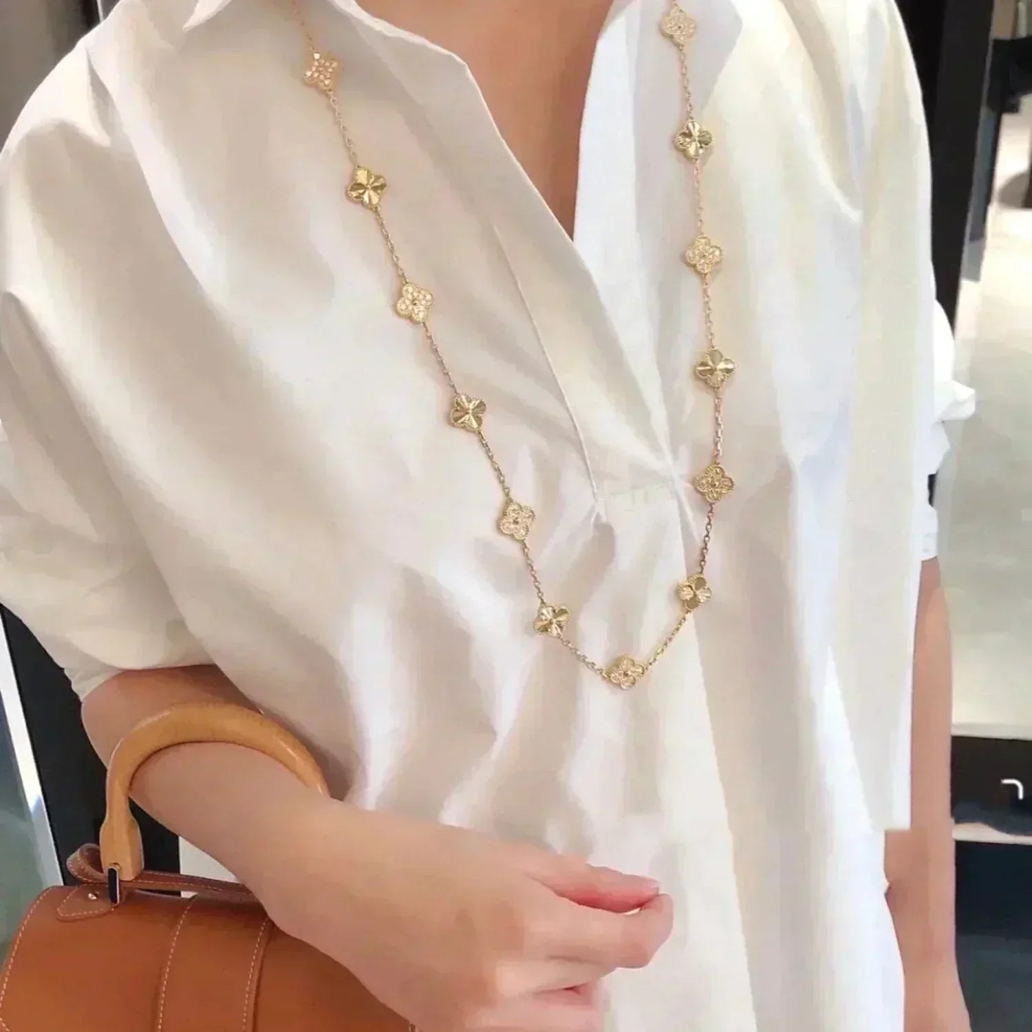 Lumi® CLOVER 20 MOTIFS LASER DIAMOND NECKLACE