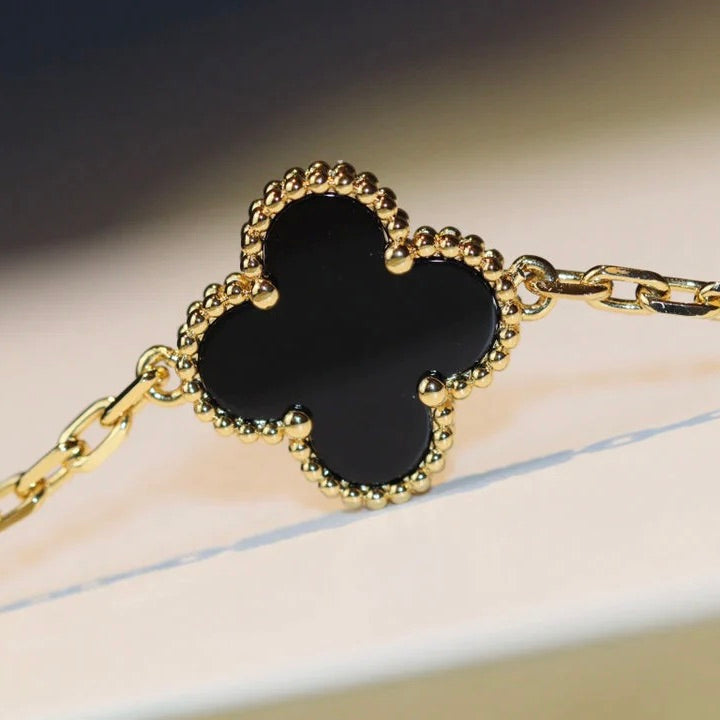 Lumi® CLOVER 20 MOTIFS ONYX HALSKETTE