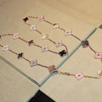 Lumi® CLOVER 20 MOTIFS DARK MOP DIAMOND NECKLACE