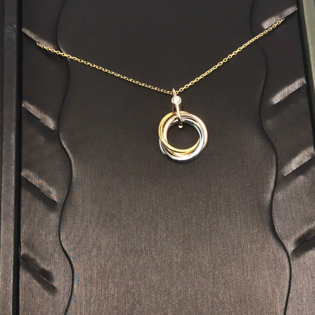 ¡®Lumi¡¯TRINITY SILBER GOLD ROSA GOLD KETTE