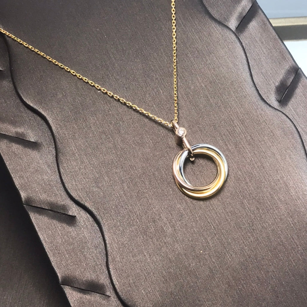 ¡®Lumi¡¯TRINITY SILBER GOLD ROSA GOLD KETTE