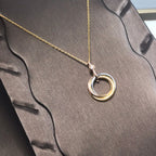 ¡®Lumi¡¯TRINITY SILBER GOLD ROSA GOLD KETTE