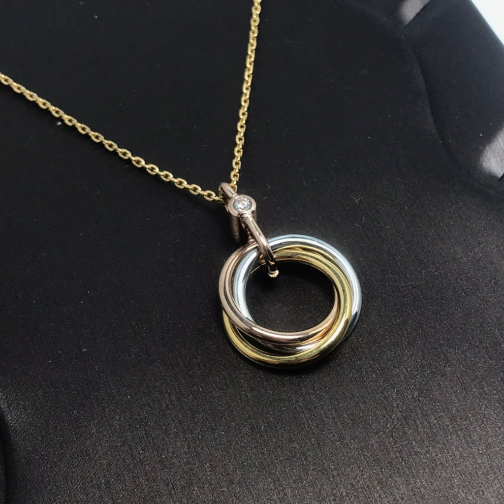 ¡®Lumi¡¯TRINITY SILBER GOLD ROSA GOLD KETTE