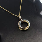 ¡®Lumi¡¯TRINITY SILBER GOLD ROSA GOLD KETTE