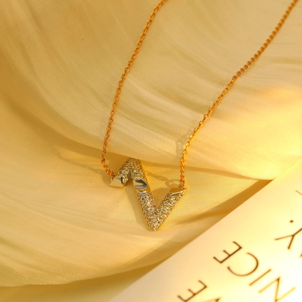 ¡®Lumi¡¯VOLT SILBERNE DIAMANT-ANHÄNGER-KETTE