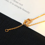 ®Lumi® Stern- und Sonnen-Diamant-Halskette aus Roségold