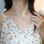 Lumi® Sonnenanhänger, roségoldene Halskette mit 1 Diamanten