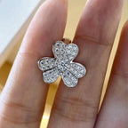 LumiClover Comos Diamantohrringe Silber