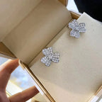 LumiClover Comos Diamantohrringe Silber