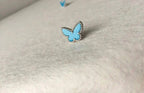 Lumi® Schmetterlings-Türkis-Ohrringe Silber