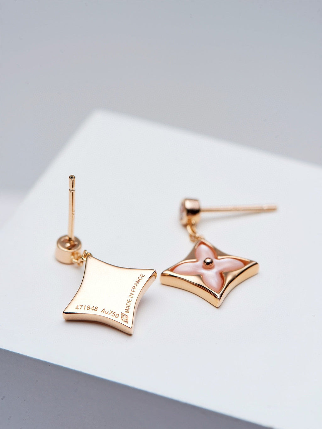 Lumi® DOPPELSTER-OHRRINGE IN ROSA GOLD
