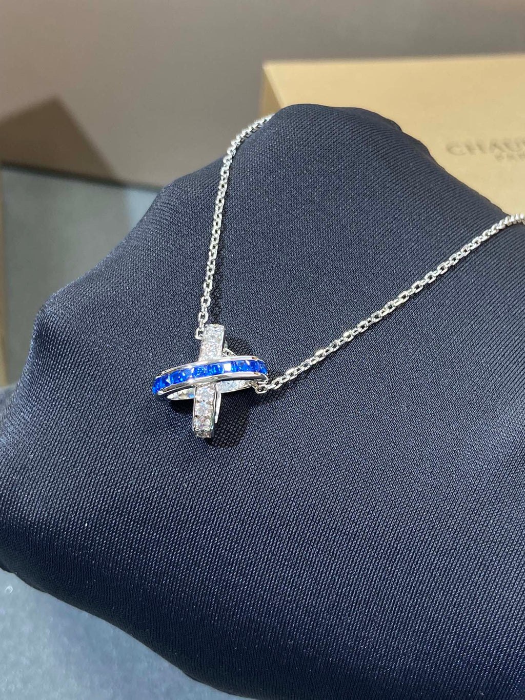 ¡®Lumi¡¯LIENS DIAMANT-SILBER-KETTE