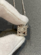 ¡®Lumi¡¯PERLEE PEDANT SIVLER DIAMOND NECKLACE