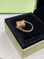 LumiClover Flussring aus Roségold