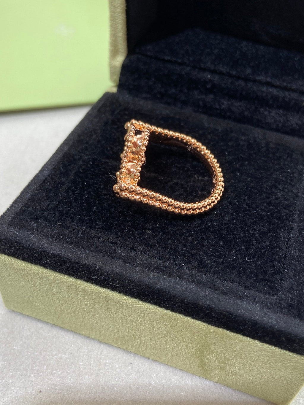 LumiClover Flussring aus Roségold