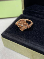 LumiClover Flussring aus Roségold