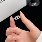¡®Lumi¡¯RONDE KLEINER SILBER-DIAMANTRING